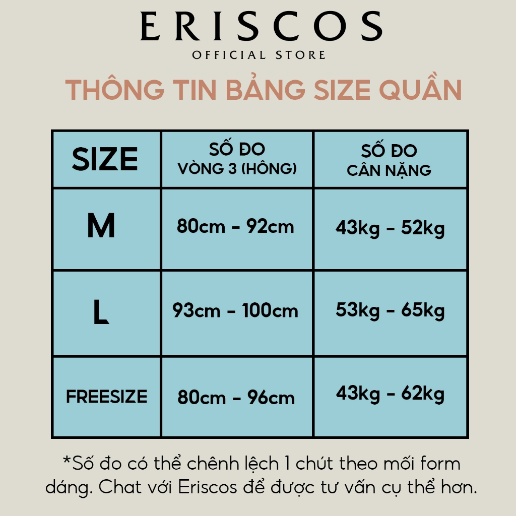 (Hoạ tiết ngẫu nhiên) Quần Lót Nữ Ren Cao Cấp Có Size Co Giãn Không Lộ Viền Hông Gợi Cảm Thoáng Mát Eriscos Thiết Kế