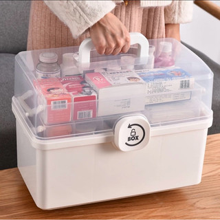 Hộp đựng thuốc gia đình 3 tầng giúp cho việc tìm kiếm dễ dàng ngăn nắp hơn