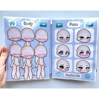 Sổ thời trang Gacha X 6 nhân vật Sanrio - Búp bê giấy