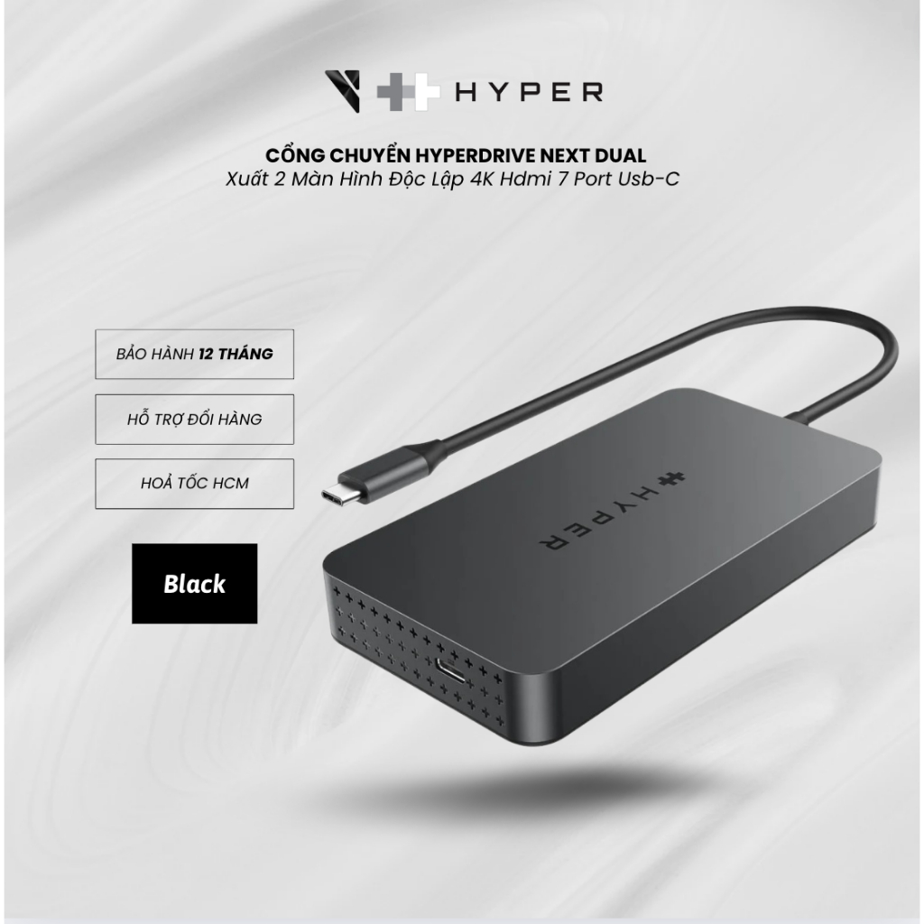 [Hoả Tốc HCM] Cổng Chuyển Hyperdrive Next Dual 4K Hdmi 7 Port Usb-C ...