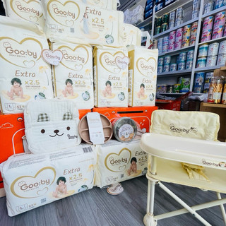 Bỉm Gooby Extra Chính Hãng - Tã Dán/Quần Siêu Mỏng Thấm Hút Đêm, Chống Hăm Đủ Size NB/S/M/L/XL/XXL