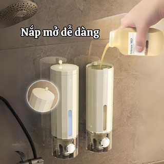 Hộp đựng sữa tắm dầu gội nước rửa tay ECO chất liệu ABS gắn treo tường tiện lợi