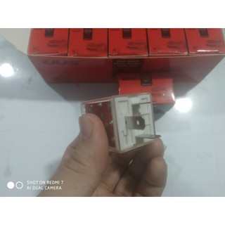 Combo 2 Rơ le xi nhan 3 chân UUS vỏ đỏ điện 12v và 24v.