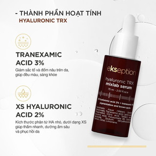 Serum Dưỡng Trắng Sáng, Mờ Thâm Cải Thiện Sắc Tố Da Ekseption Hyaluronic TRX Mixlab 75ml
