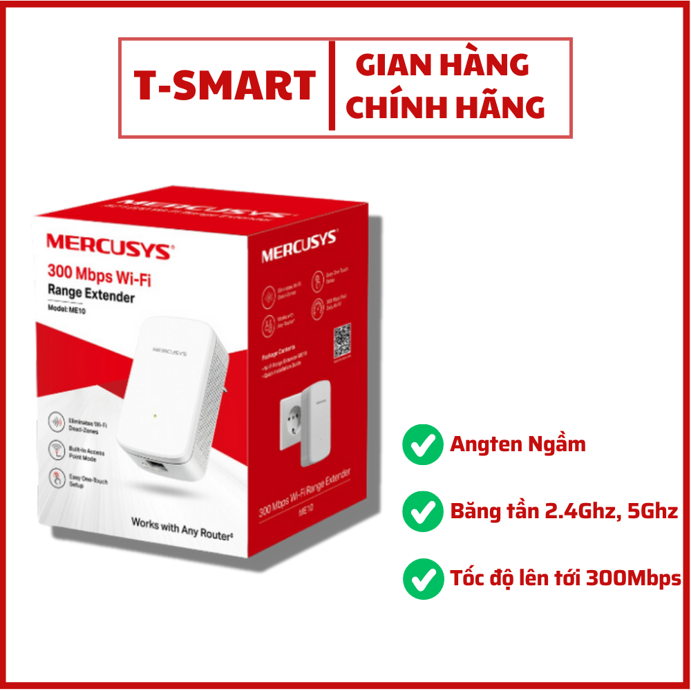 Kích Sóng Mở Rộng Mecusys ME10 AC1200 Wi-Fi 300 Mbps Có Cổng Lan ...