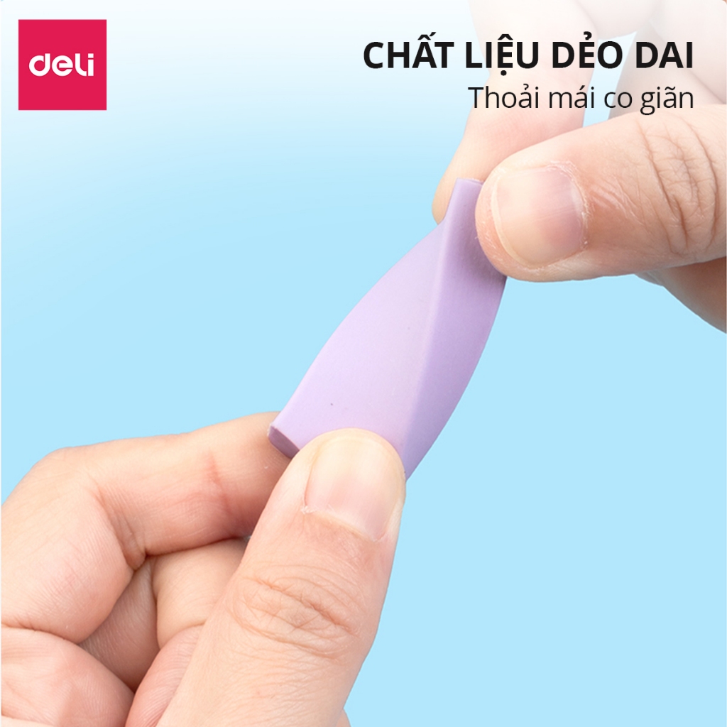 Gôm Tẩy Chì Màu Pastel Deli - Không Dính Tay, Không Bụi Bẩn Ít Vụn Tẩy Chì 2B Tiện Dụng Cho Học Sinh