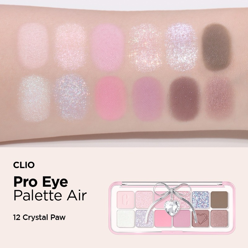 Bảng Phấn Mắt Clio 12 Ô Pro Eye Palette Air #12 Crystal Paw Luxury Koshort  Edition