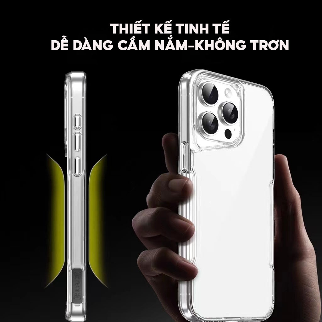 Ảnh Ốp Lưng Trong Suốt Không Ố Hỗ Trợ Sạc Không Dây LIKGUS CANDY MAG IP 12-13-14-15-16-Promax-Pro-Plus 2