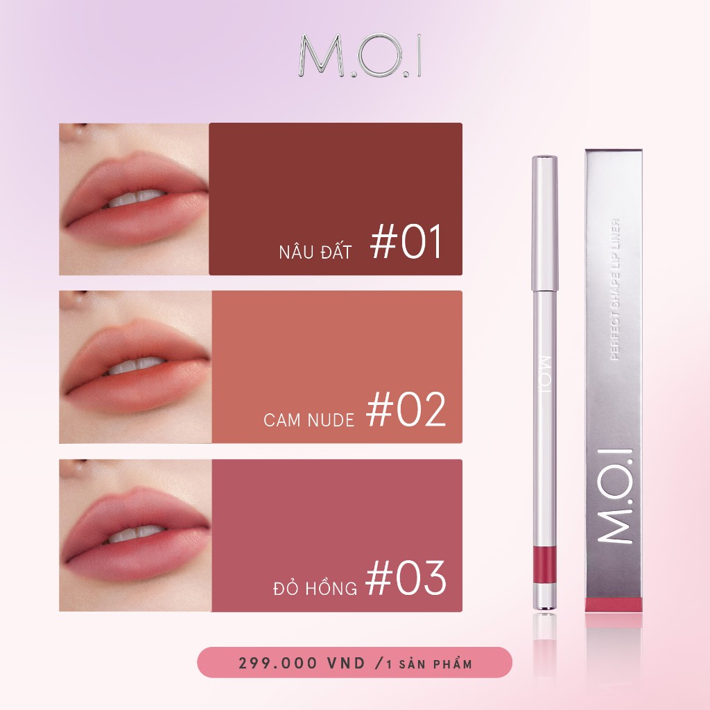 Ảnh CHÌ KẺ VIỀN MÔI ĐA NĂNG M.O.I - Perfect Shape Lip Liner (HSD: 10/10/2025) 2