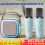 Loa bluetooth mini hát karaoke k12 tặng kèm 2 mic,có thể thay đổi giọng, nhỏ gọn có thể mang theo dễ dàng sử dụng