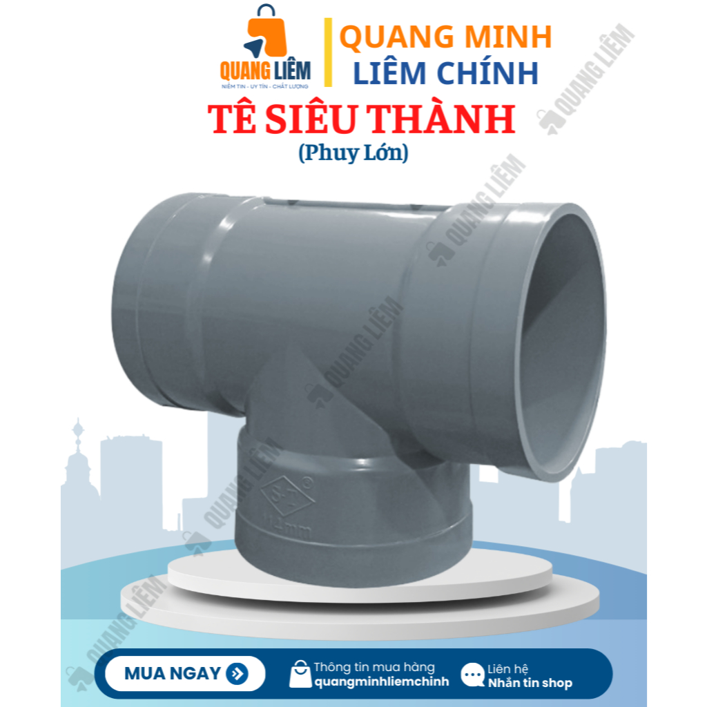 Tê Nhựa PVC Siêu Thành (76,90,114,130,140,160,168mm) - Phân phối chính ...