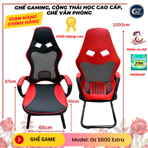 Ghế Game GZ S600 Extra chân quỳ, Ghế Công Thái Học, Ghế Văn Phòng