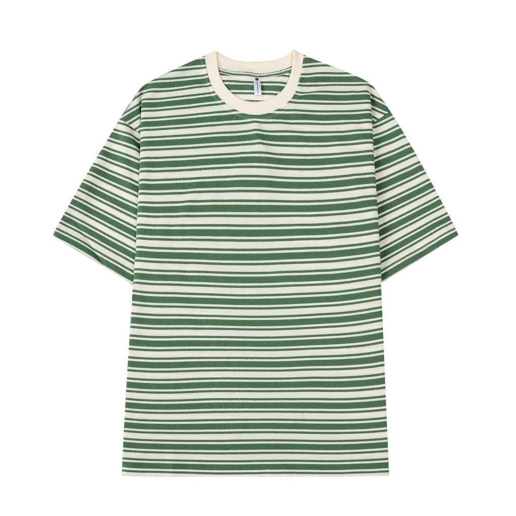 Áo Thun Kẻ Nam Nữ Cộc Tay Chất Liệu Cotton Co Giãn Mềm Mại Phong Cách Hàn Quốc Halley G10