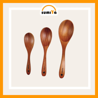 Muỗng, sạn, vá, nĩa, đũa gỗ, đũa cả được làm từ gỗ xà cừ nguyên khối - Sumiya