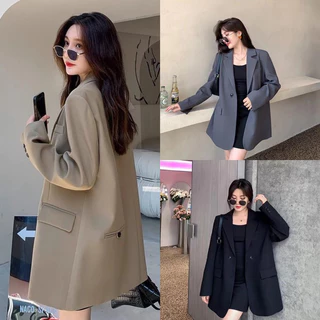 (FORM RỘNG) Áo blazer dáng rộng xẻ tà phong cách hàn quốc kiểu cách năng động cá tính hàng QCCC