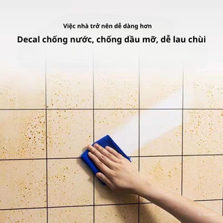 Cuộn 10M Decal dán tường, dán bếp tráng nhôm khổ rộng 60cm chống nước và chịu nhiệt độ cao