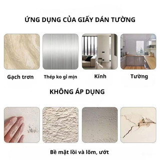 Cuộn 10M Decal dán tường, dán bếp tráng nhôm khổ rộng 60cm chống nước và chịu nhiệt độ cao