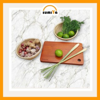 Rổ tre, rổ mây tre đan viền mây cao cấp dùng đựng thực phẩm, trái cây, decor - Sumiya