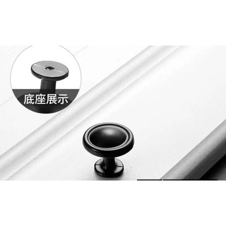 Núm cửa đen to có viền, tay nắm cửa hợp kim cao cấp phụ kiện lắp cửa tủ ngăn kéo