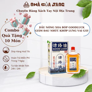 Dầu Nóng Xoa Bóp Good Luck Hong Kong Tam Tượng Thần - Dầu Nóng Giúp Hết Đau Nhức, Nhức Mỏi Tay Chân - Nhà của Jang