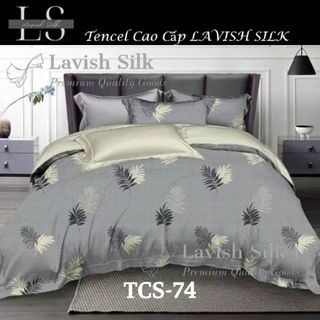 (Độc Quyền)Bộ Chăn Drap Lụa Tencel Mát Lạnh Thiên Nhiên Chăn 2m2x2m Sợi Microfiber LS LAVISH SILK