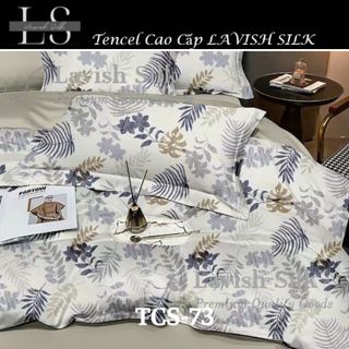 (Độc Quyền)Bộ Chăn Drap Lụa Tencel Mát Lạnh Thiên Nhiên Chăn 2m2x2m Sợi Microfiber LS LAVISH SILK
