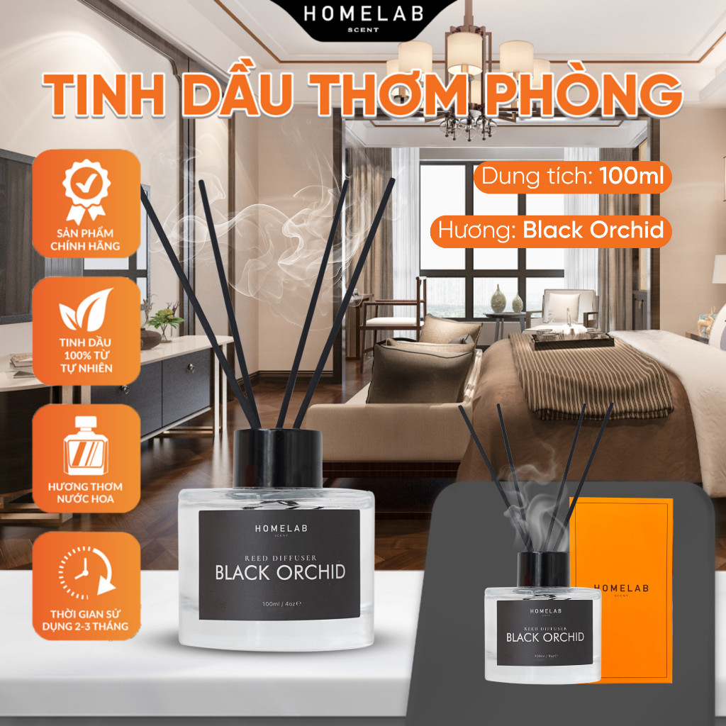 Ảnh Tinh dầu thơm phòng mùi nước hoa BLACK ORCHID - TOMFORD ,  mùi hương quyến rũ, 100ml_HOMELAB 2