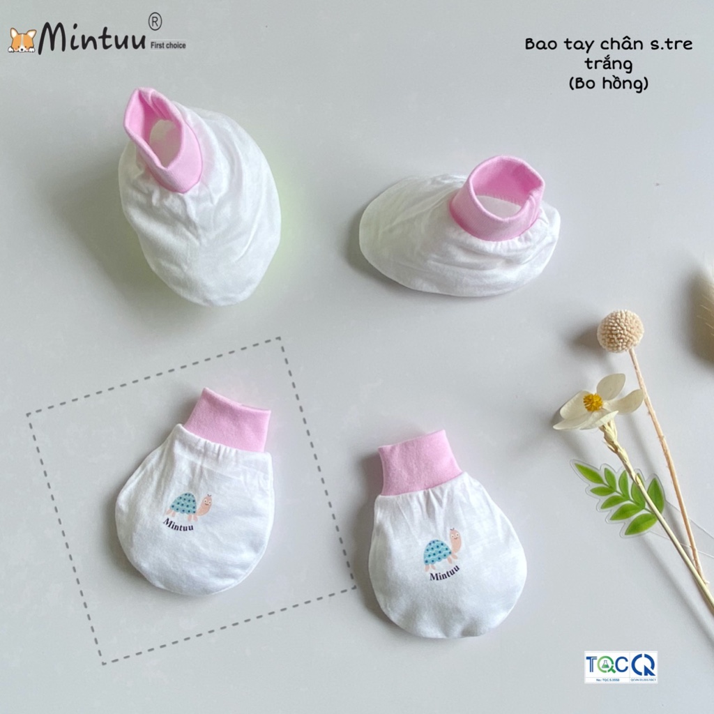 Chi tiết thực tế [Đánh Giá] Set 5 Bộ Bao Tay Chân Sơ Sinh Sợi Tre Mintuu 3361 Có Mềm Mát Không? chính hãng trên Shopee