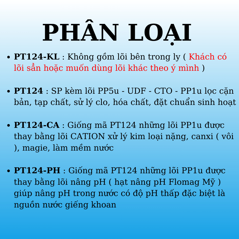 Bộ Lọc Thô 4 Cấp 10 Inch PROTECC PT124-CA Chuẩn Taiwan 2 Gioăng Cao Su ...