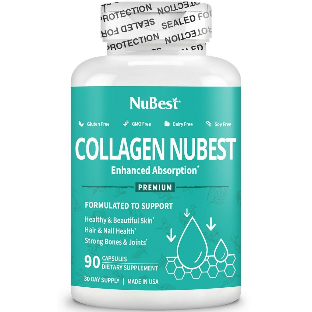Ảnh Collagen NuBest Bổ sung Collagen cho Da, Móng, Tóc Chắc Khỏe với Collagen Cao Cấp từ Hoa Kỳ - TPBVSK Collagen Thế Hệ Mới 1