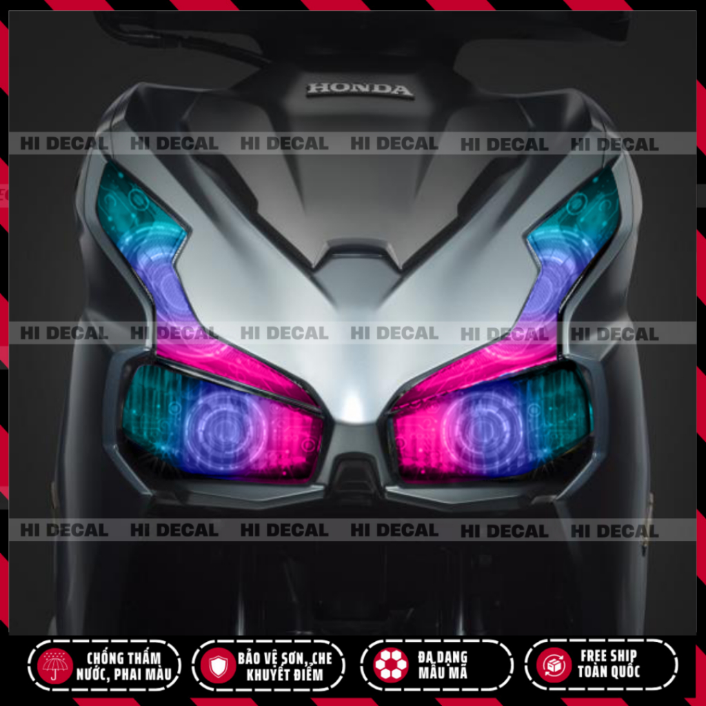 Decal dán xi nhan đèn xe AB Ariblare đời 2020 - 2024 xe 125 150 160, trang trí đèn xi nhan đèn choá