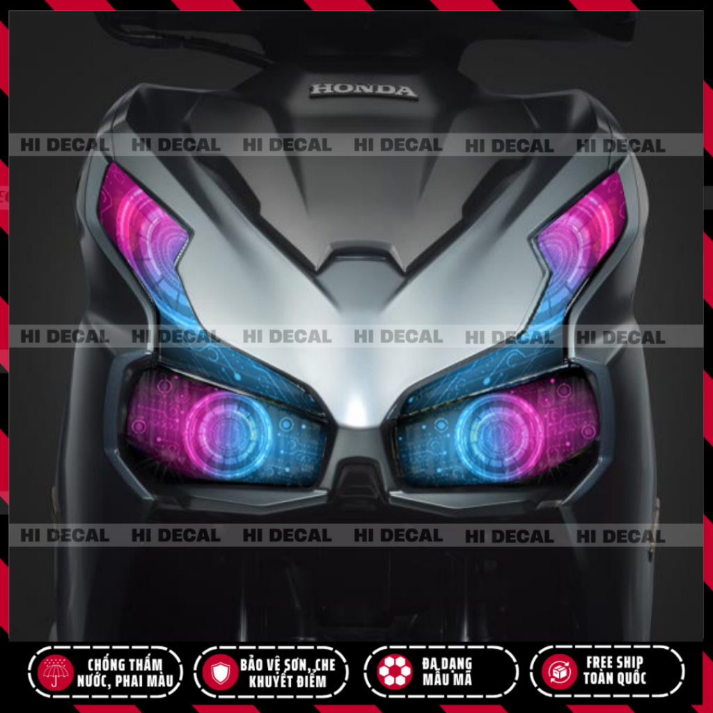 Decal dán xi nhan đèn xe AB Ariblare đời 2020 - 2024 xe 125 150 160, trang trí đèn xi nhan đèn choá