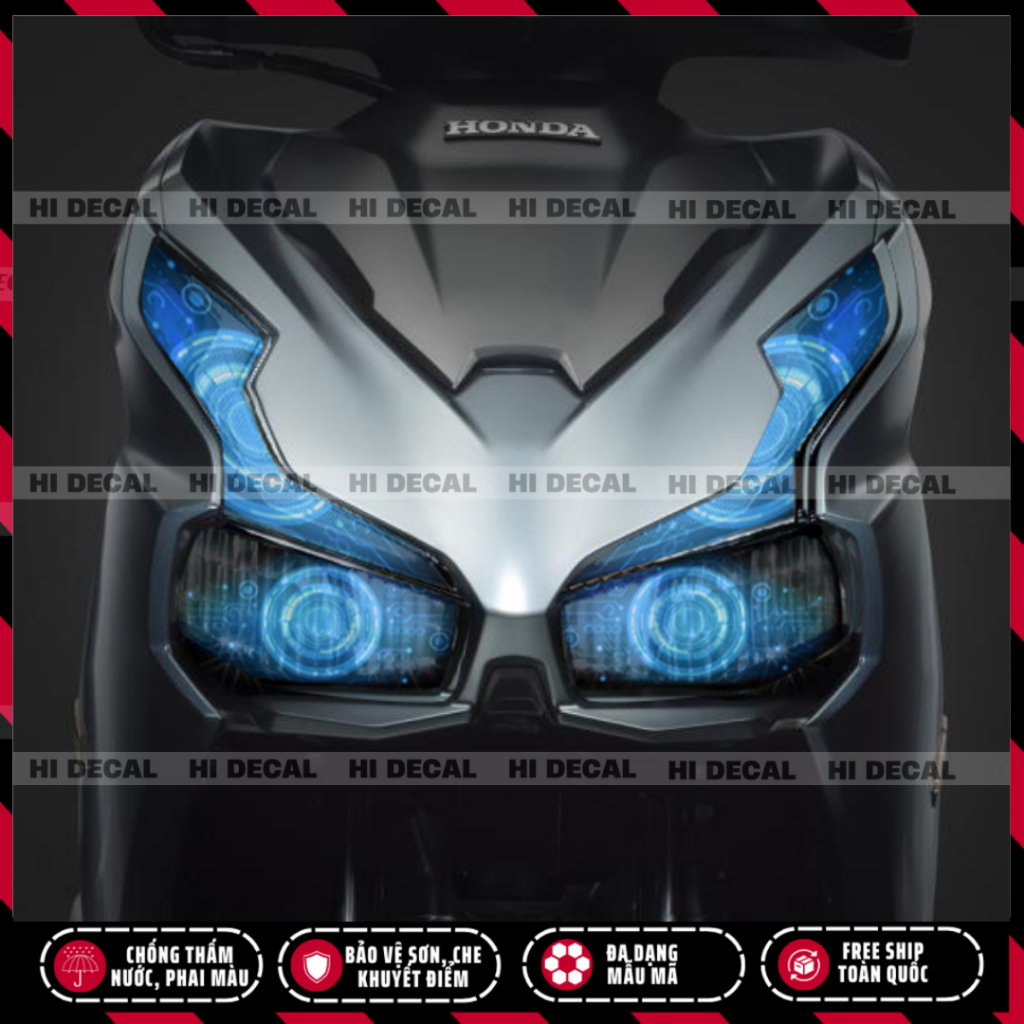 Decal dán xi nhan đèn xe AB Ariblare đời 2020 - 2024 xe 125 150 160, trang trí đèn xi nhan đèn choá