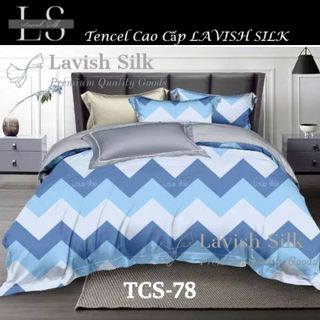 (Độc Quyền)Bộ Chăn Drap Lụa Tencel  Mát Lạnh Thiên Nhiên Chăn 2m2x2m Sợi Microfiber LS LAVISH SILK
