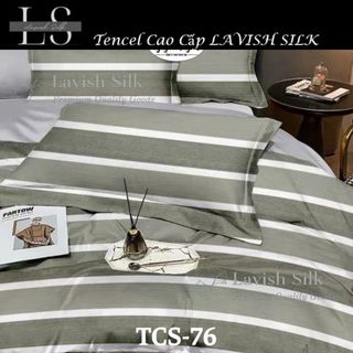 (Độc Quyền)Bộ Chăn Drap Lụa Tencel  Mát Lạnh Thiên Nhiên Chăn 2m2x2m Sợi Microfiber LS LAVISH SILK