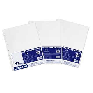 [Có VAT- Xấp 10] Bìa lỗ ,sơ mi lỗ King Jim 860-10GSV, bền chắc có thể sử dụng nhiều lần.