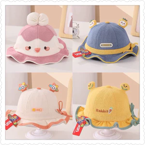 Mũ bucket cho bé trai bé gái thêu chữ tai quả dễ thương , phù hợp 1-4 tuổi