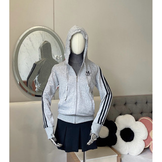 Áo Khoác Cotton Viền Sọc Tay [4 Túi]