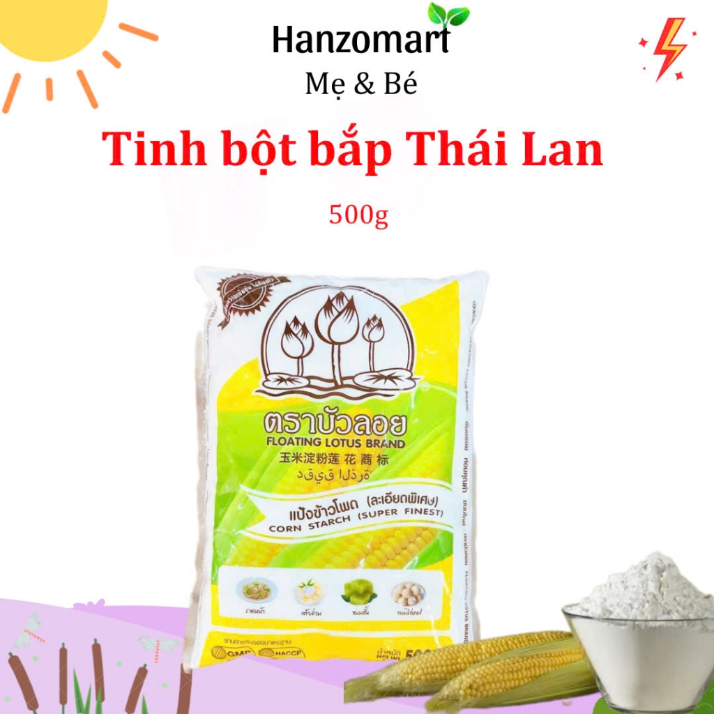 Tinh bột bắp non GMO Thái Lan 100g/500g