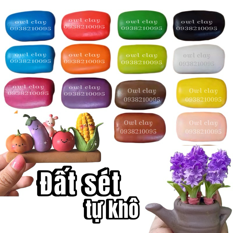 Đất sét tự khô pha màu | Shopee Việt Nam