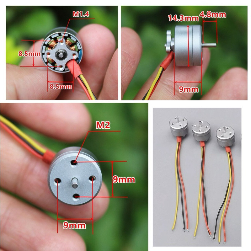 5x Motori Brushless 1104 4300kv Per Drone FPV 1S-3S – Universali