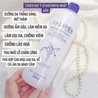 Nước hoa hồng Hatomugi ý dĩ Naturie Skin Conditioner Lotion Nhật Bản 500ml