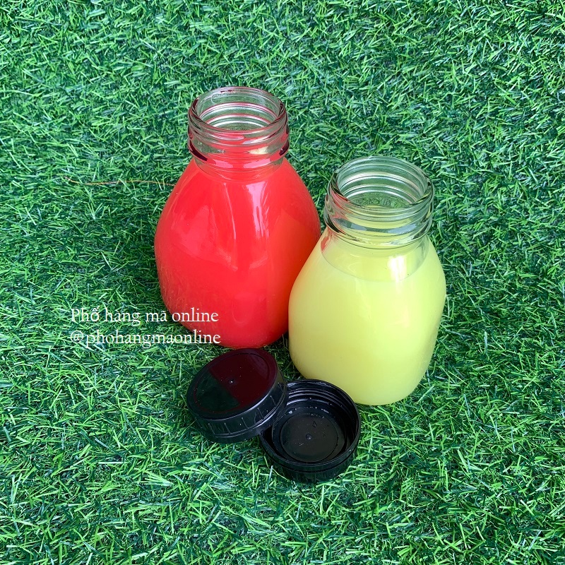 Chai, hũ, bình thủy tinh đựng nước ép dày dặn đủ các kích cỡ, hình dáng