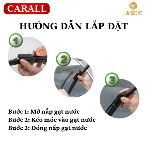 [1 Cây] Gạt Mưa Ô Tô Silicon/ Gạt Mưa Silicon/ Gạt Mưa Xương Mềm- RUIDA- Ngàm U Size 16in-24in