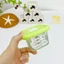 Hộp trữ đông thức ăn dặm cho bé Mumbebe chất liệu thủy tinh chịu nhiệt cao kèm nắp đậy silicon có vạch chia ML