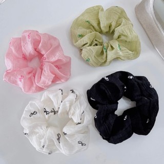 [Hàng thiết kế] Scrunchies cột tóc vải voan cao cấp kính mĩ chíu chíu dưới nắng vàng handmade