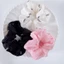 Scrunchies cột tóc vải voan cao cấp kính mĩ chíu chíu dưới nắng vàng handmade