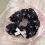 Scrunchies cột tóc, buộc tóc vải họa tiết hoa nhí màu trắng dễ thương cho bạn gái handmade