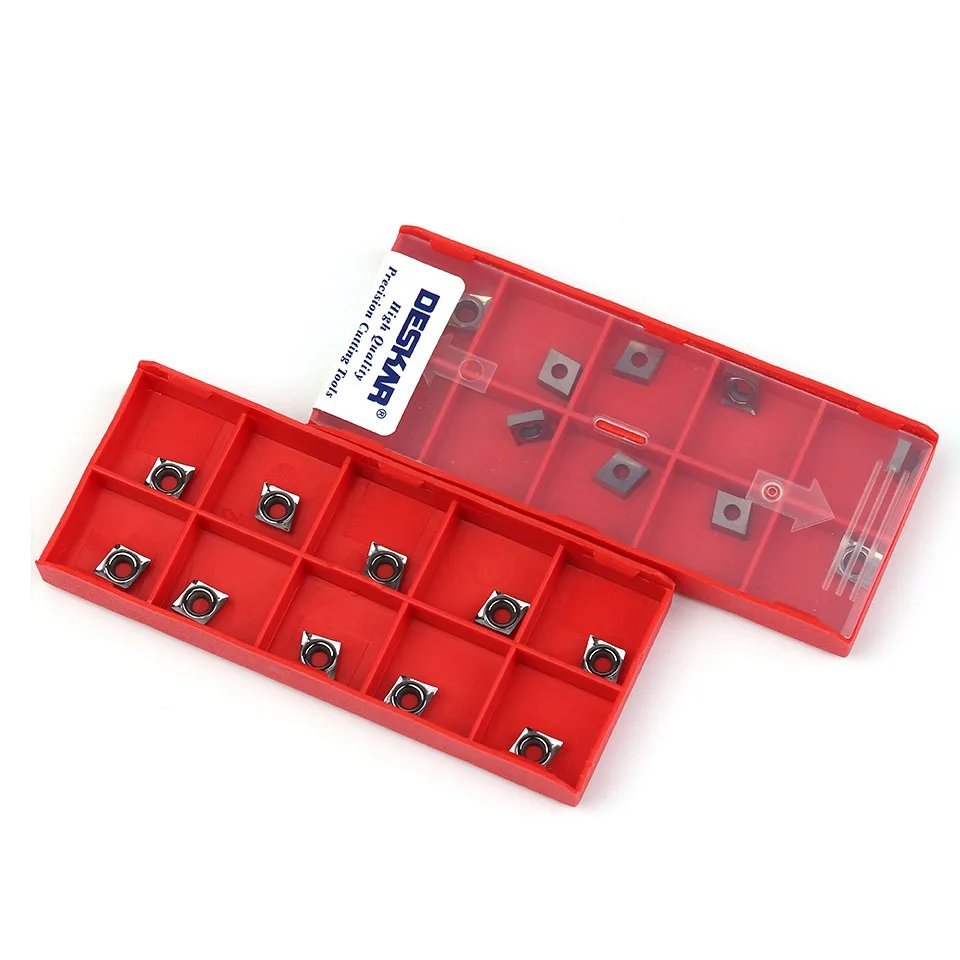 Mảnh dao chíp tiện C06 (CCGT060204) Deskar, chuyên tiện nhôm, đồng, nhựa ..