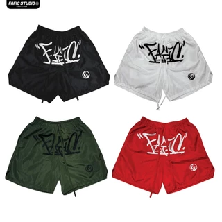 Quần short dù SUPPER FAFIC Thêu mỏng nhẹ form trên gối chất nylon lót lưới 2 lớp